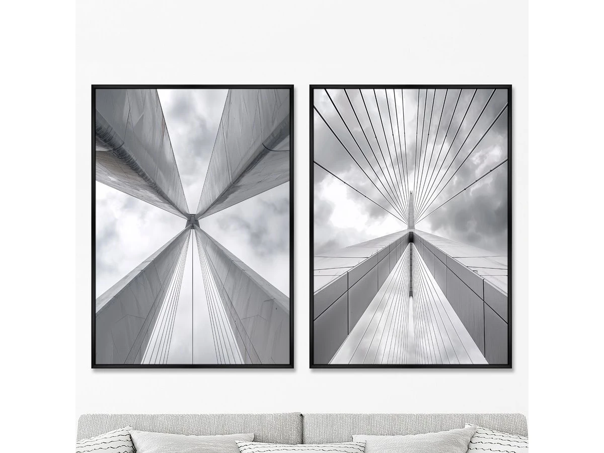 Набор из 2-х репродукций картин на холсте Monumental arches, 2025г. 959833