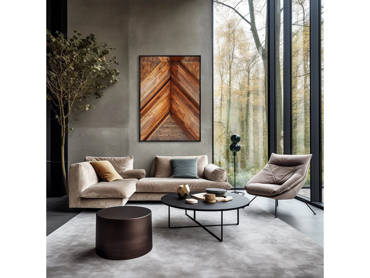 Репродукция картины на холсте Линии дерева, No 1, 2025г. 959841  - фото 3