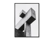 Репродукция картины на холсте Структура форм, No 2, 2025г.