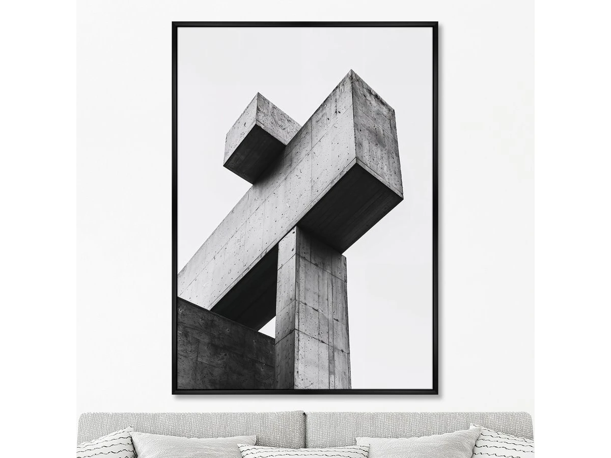 Репродукция картины на холсте Структура форм, No 2, 2025г. 959847