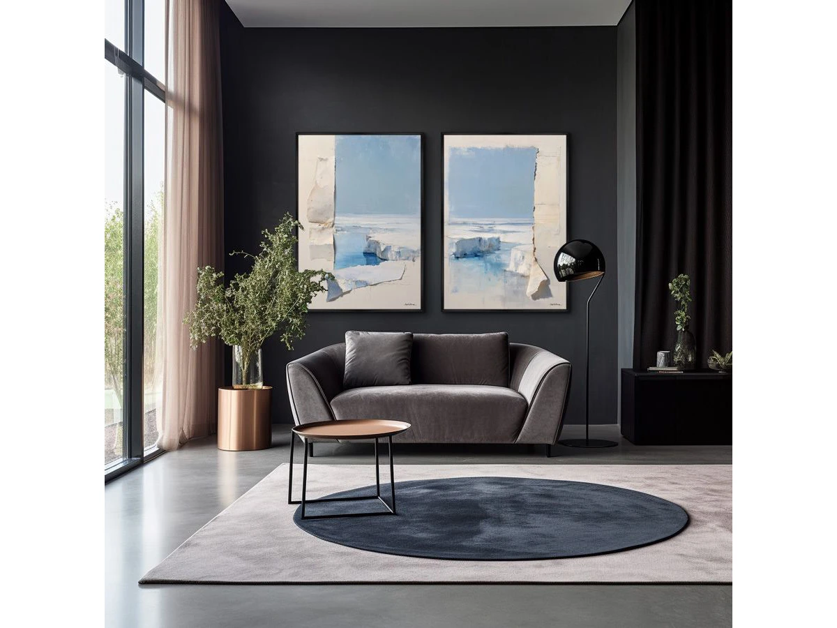 Набор из 2-х репродукций картин на холсте Движение ледяных полей, 2025г. 959856  - фото 5