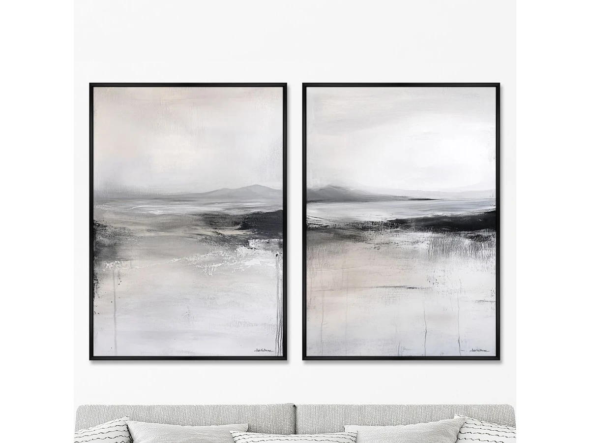 Набор из 2-х репродукций картин на холсте Ледяные пустыни Крайнего Севера, 2025г. 959868