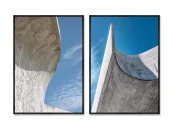 Набор из 2-х репродукций картин на холсте Нелинейность, 2025г.