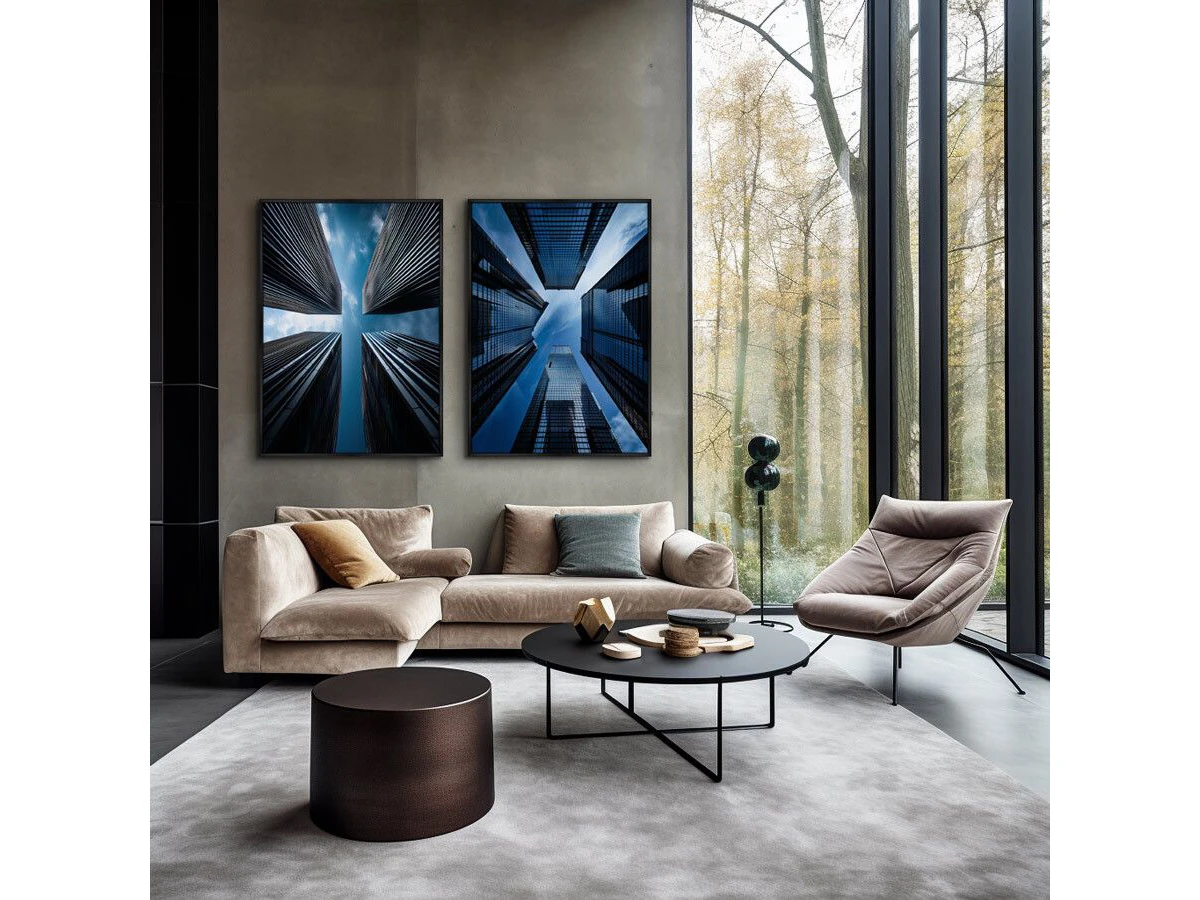 Набор из 2-х репродукций картин на холсте Урбанистический пейзаж, 2025г. 959887  - фото 5