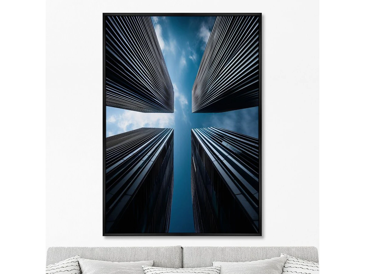 Репродукция картины на холсте Урбанистический пейзаж, No 1, 2025г. 959893