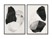 Набор из 2-х репродукций картин на холсте Воздушные камни, 2025г.