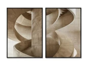 Набор из 2-х репродукций картин на холсте Железо в бетоне, 2025г.