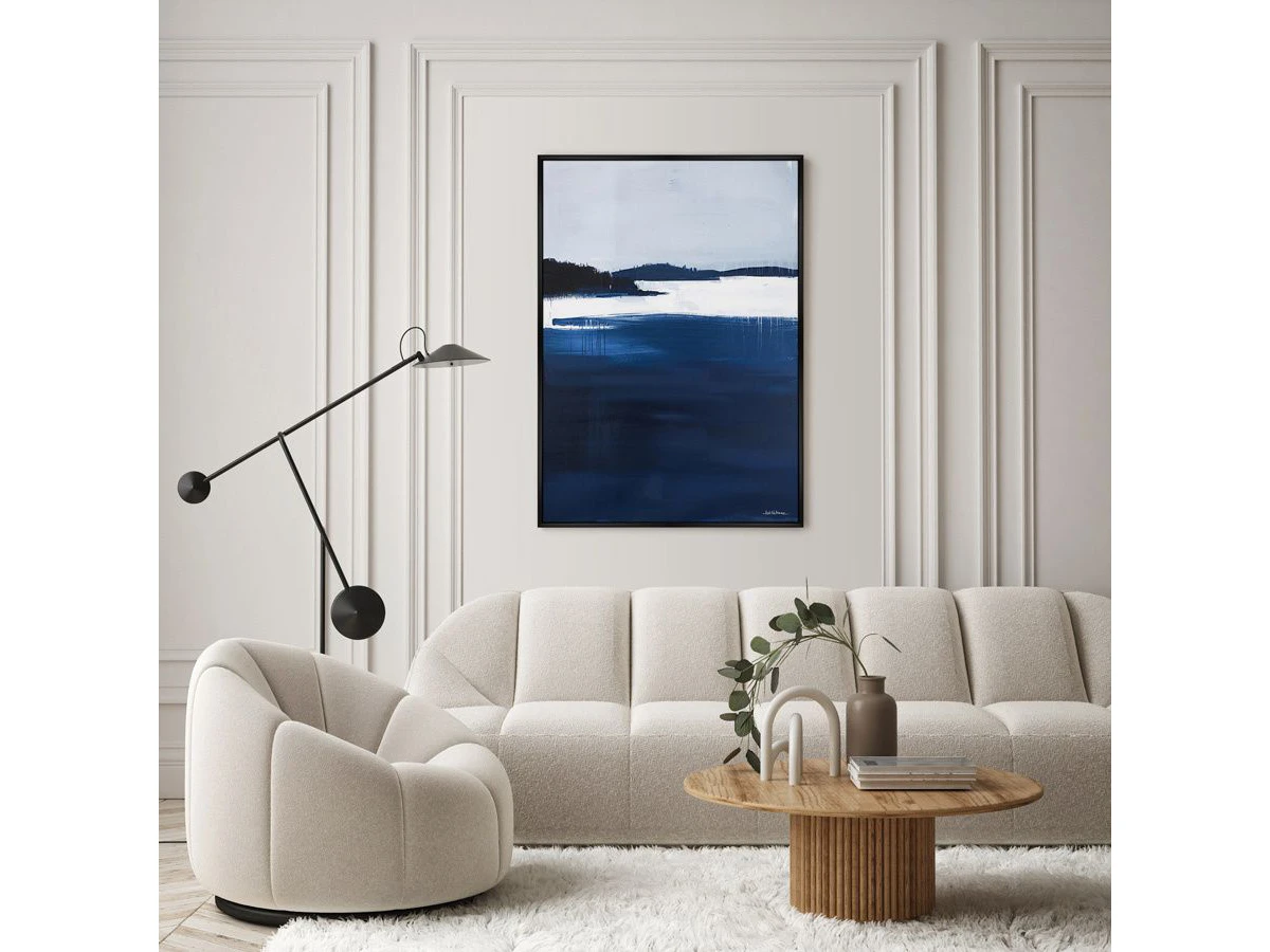 Репродукция картины на холсте Зима цвета индиго, 2025г. 959947  - фото 3