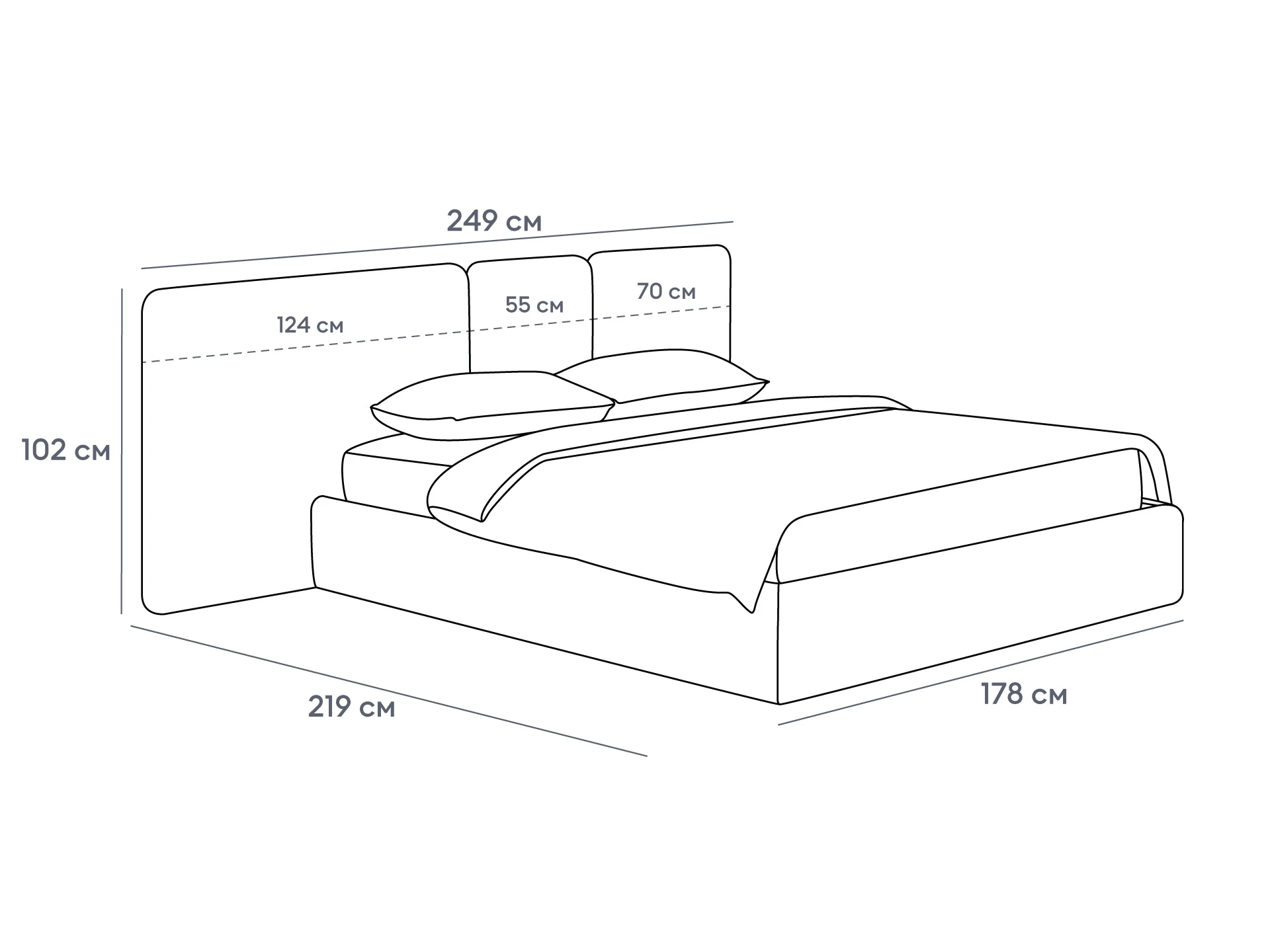 Кровать Atessa с подъемным механизмом 959964  - фото 10