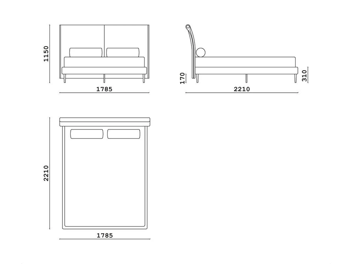 Кровать Sam bow 960061  - фото 4