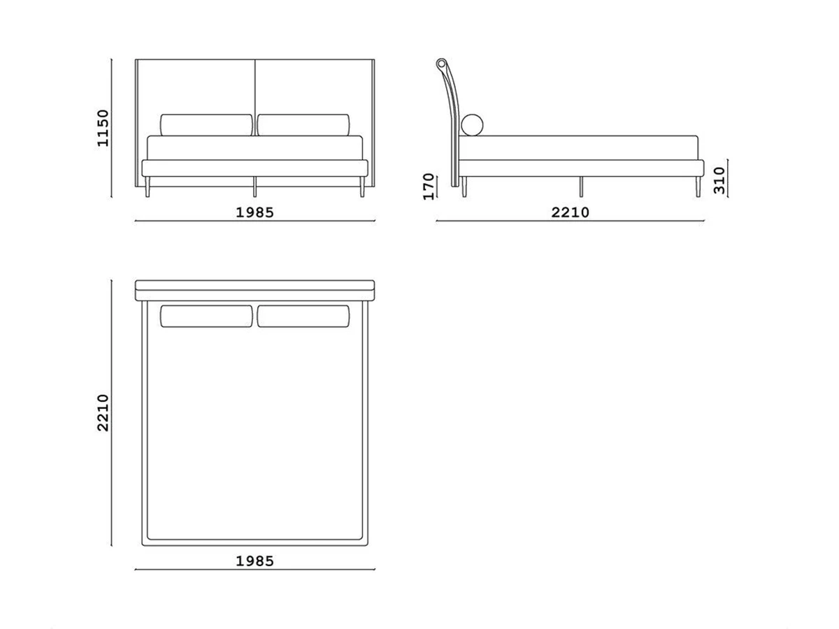 Кровать Sam bow 960070  - фото 4