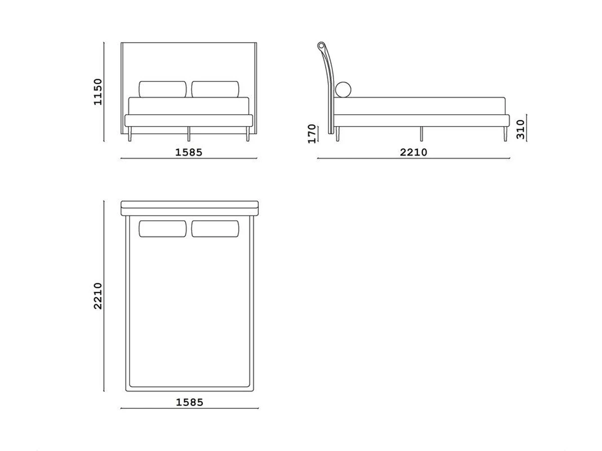 Кровать Sam bow 960247  - фото 4