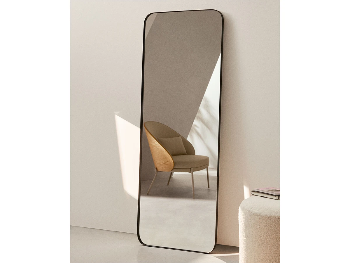 Черное металлическое зеркало Marco 960519