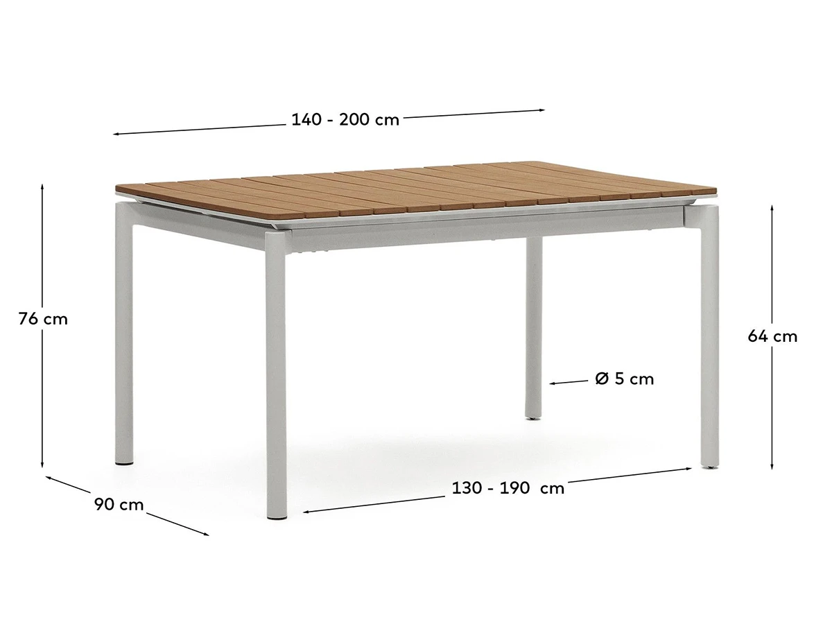 Уличный раздвижной стол Canyelles 960559  - фото 4