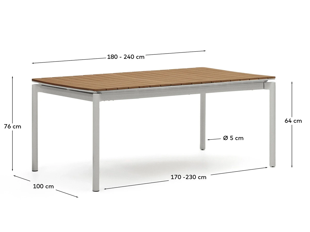 Уличный раздвижной стол Canyelles 960564  - фото 5