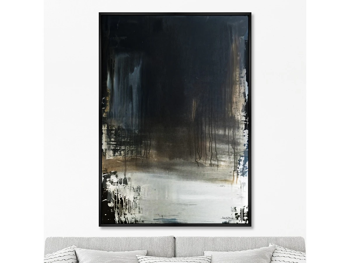 Репродукция картины на холсте Зимняя ночь, 2025г. 960832