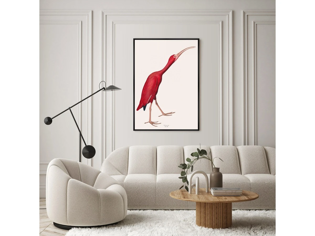 Репродукция картины на холсте Розовые птицы, No 1, Ибис, 1827г. 960850  - фото 3