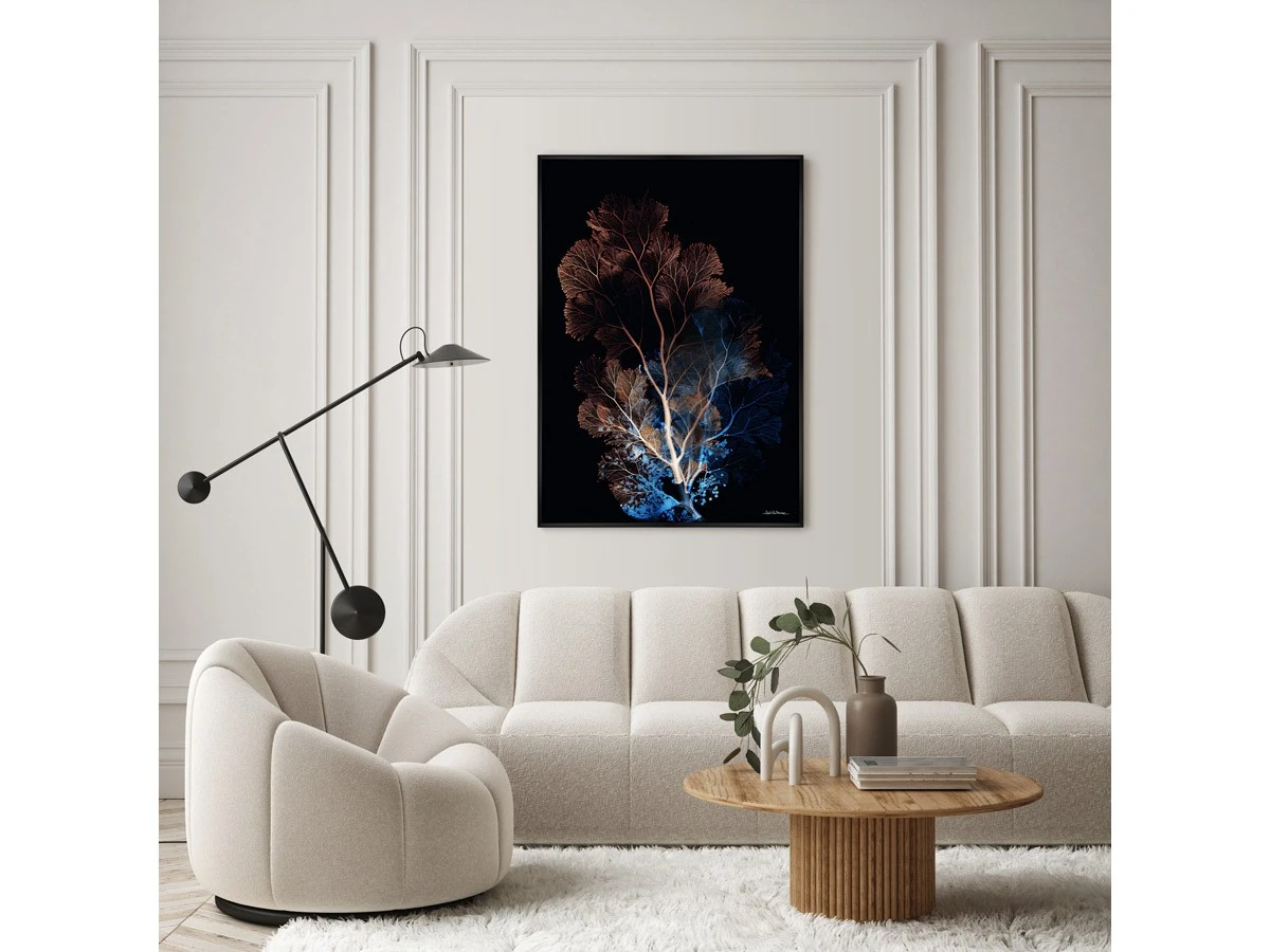 Репродукция картины на холсте Коралловая симфония в цвете ночи, No 1, 2025г. 960857  - фото 3