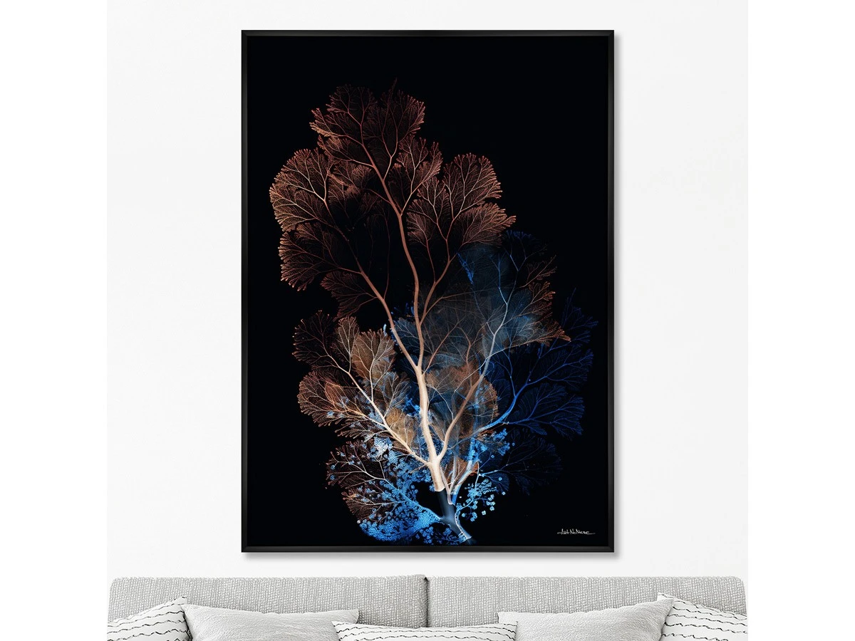 Репродукция картины на холсте Коралловая симфония в цвете ночи, No 1, 2025г. 960857