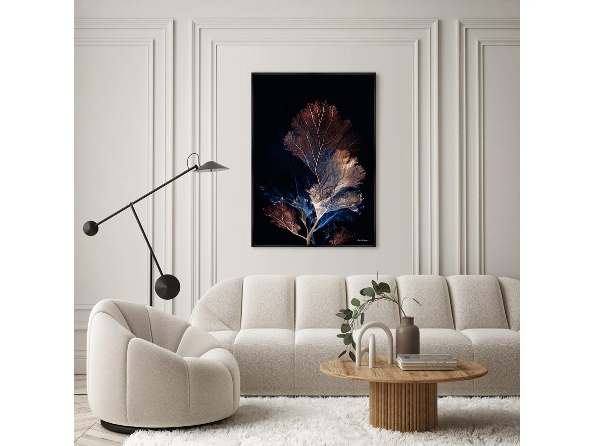 Репродукция картины на холсте Коралловая симфония в цвете ночи, No 2, 2025г. 960860  - фото 3