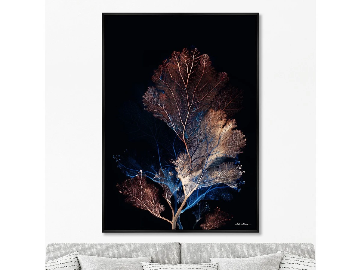 Репродукция картины на холсте Коралловая симфония в цвете ночи, No 2, 2025г. 960860