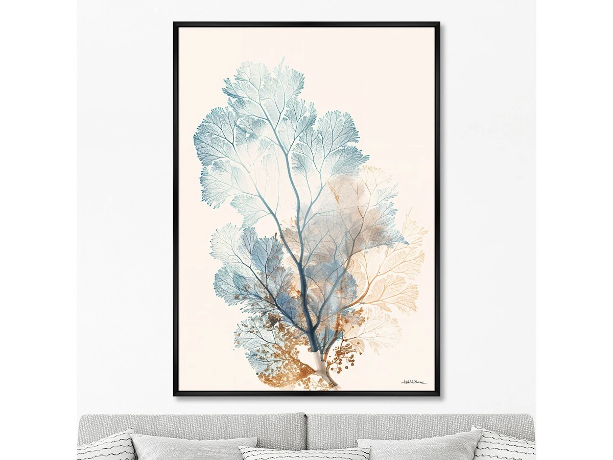 Репродукция картины на холсте Коралловая симфония, No 1, 2025г. 960866