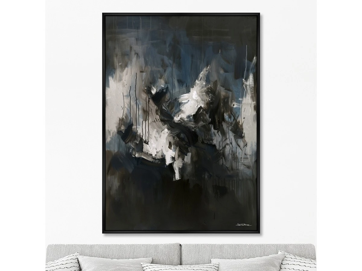 Репродукция картины на холсте Лес в ночи под луной, 2025г. 960883