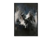 Репродукция картины на холсте Лес в ночи под луной, 2025г.