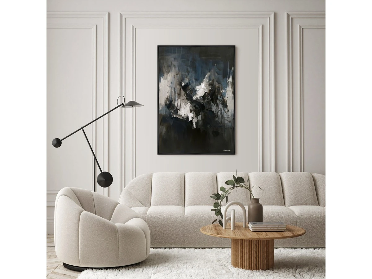 Репродукция картины на холсте Лес в ночи под луной, 2025г. 960883  - фото 3