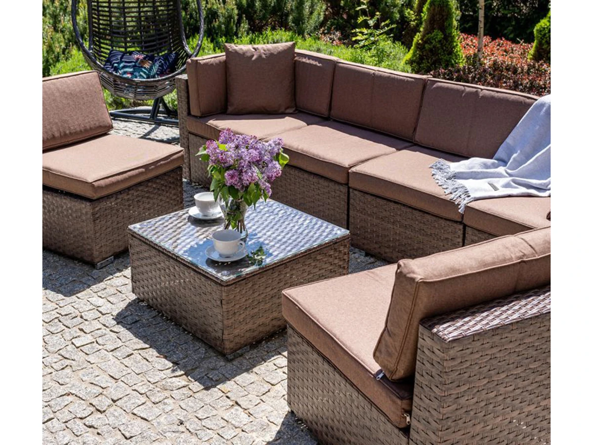 Плетеный модульный диван 961386