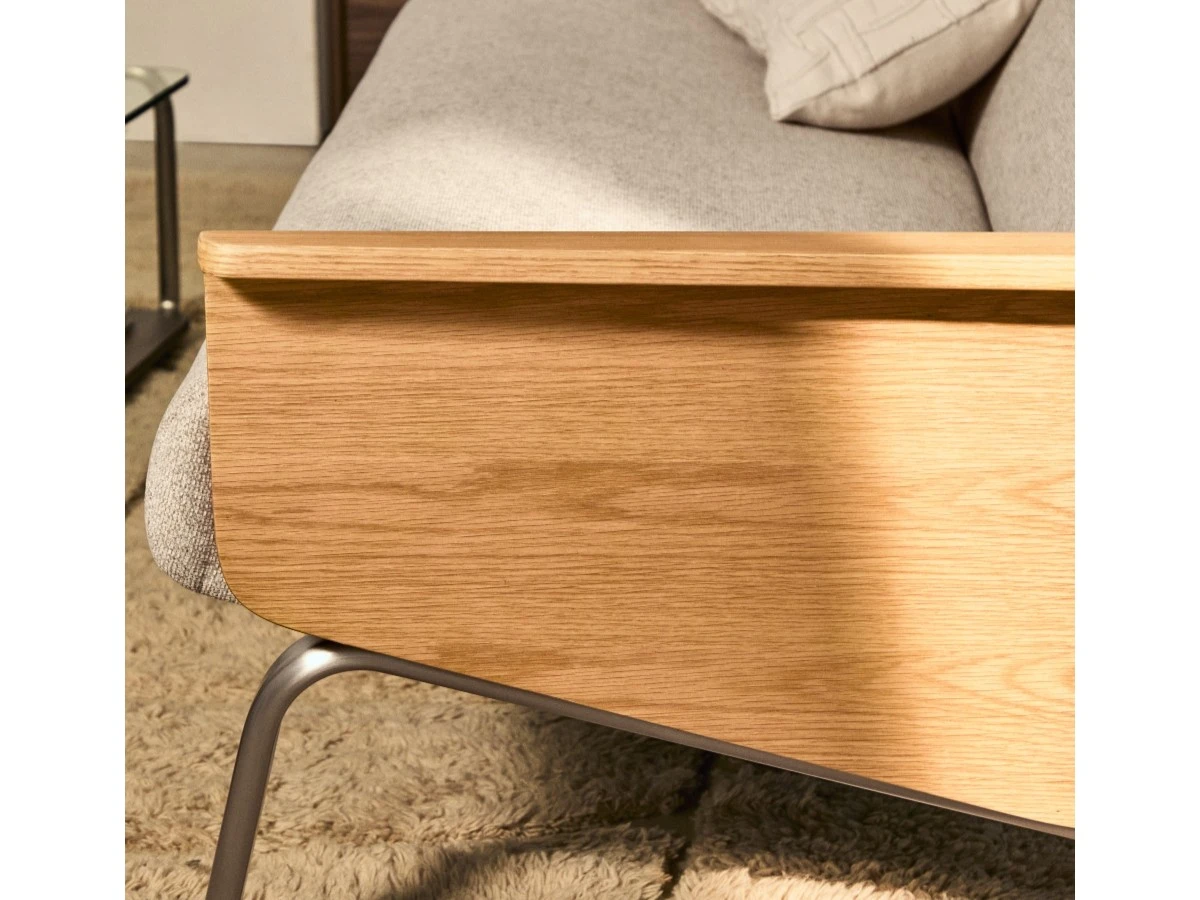 2-местный диван Amsen бежевый с подлокотниками 961967