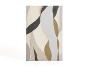 Абстрактный холст Marvilo серо-горчичного