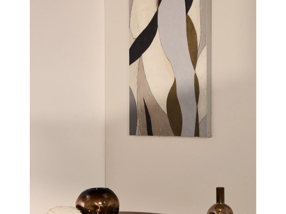 Абстрактный холст Marvilo серо-горчичного 961969