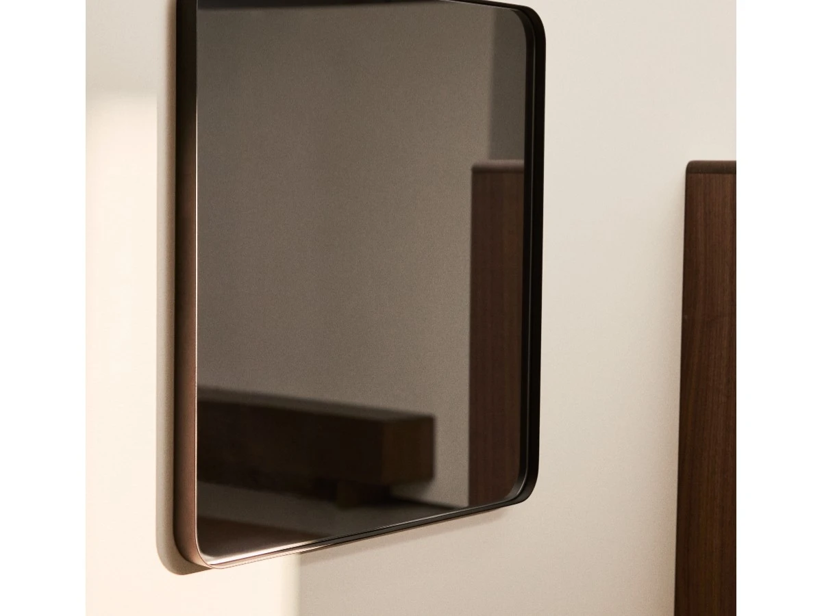 Зеркало Marco черное металлическое 60 x 60 см 961977