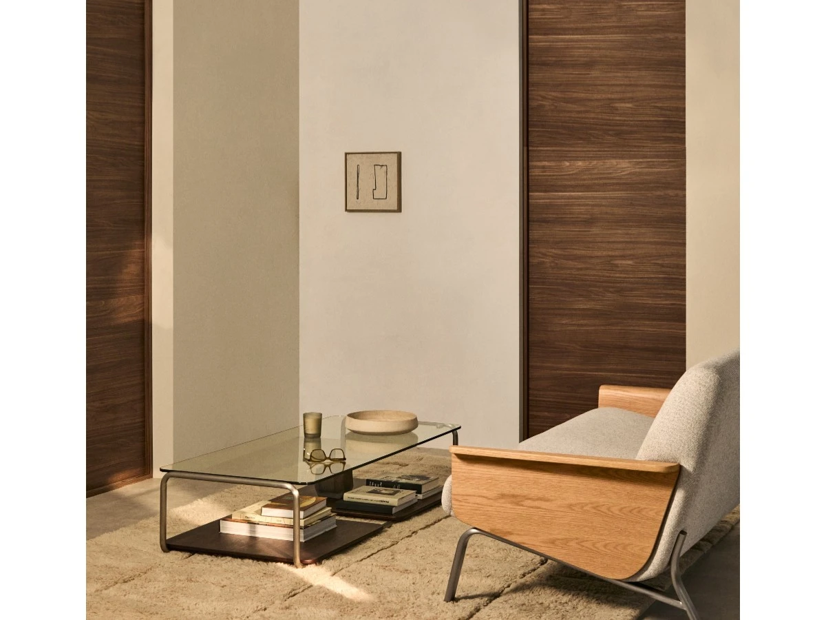 2-местный диван Amsen светло-коричневый с подлокотниками 961980