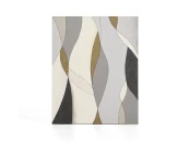 Абстрактный холст Marvilo серо-горчичного