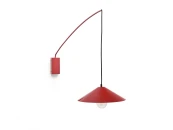 Настенный светильник Kally с отделкой красного