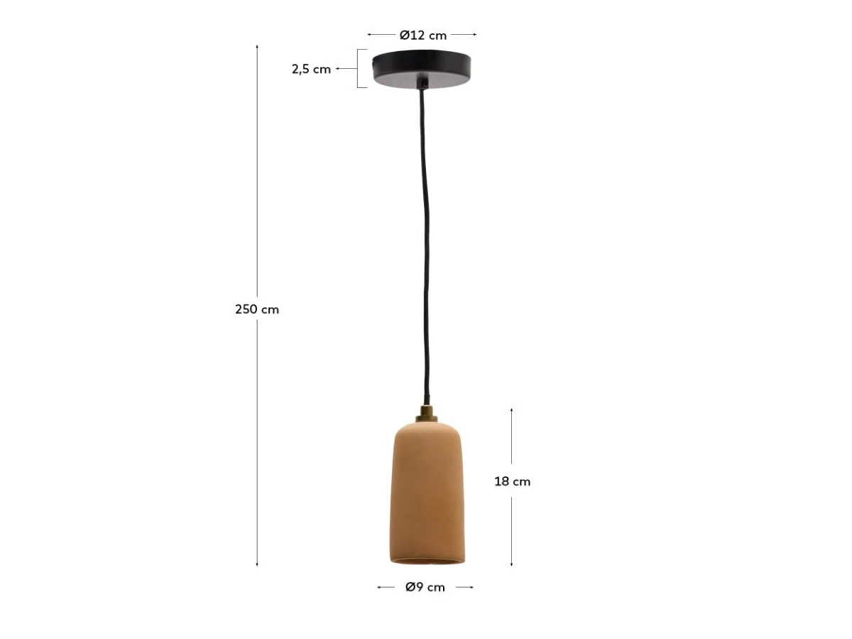 Madsen Подвесной светильник керамический терракотовый D8 см 962004  - фото 4