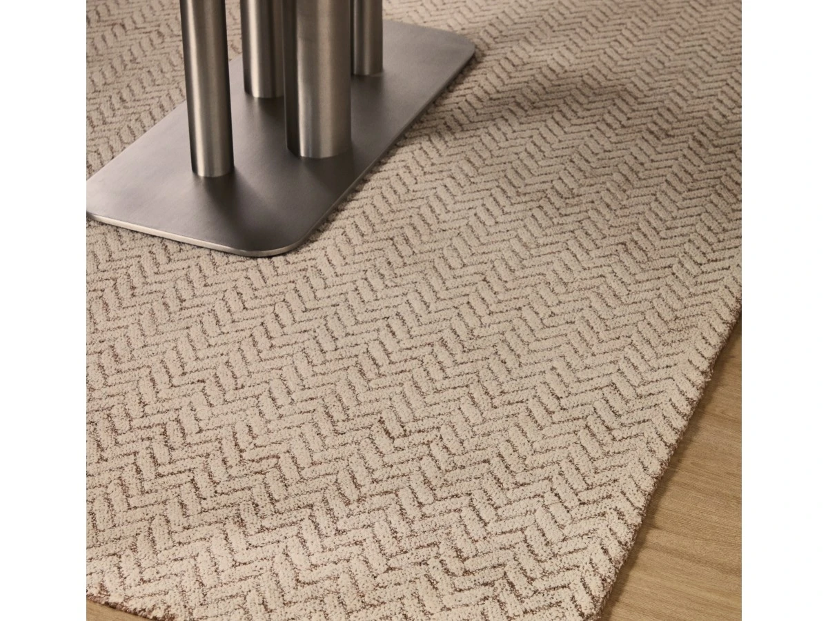 Бежевый шерстяной жаккардовый ковер Calira 230 x 160 см 962006