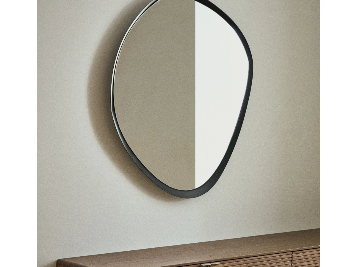 Зеркало Tebel черное металлическое 67,5 x 74,5 см 962014