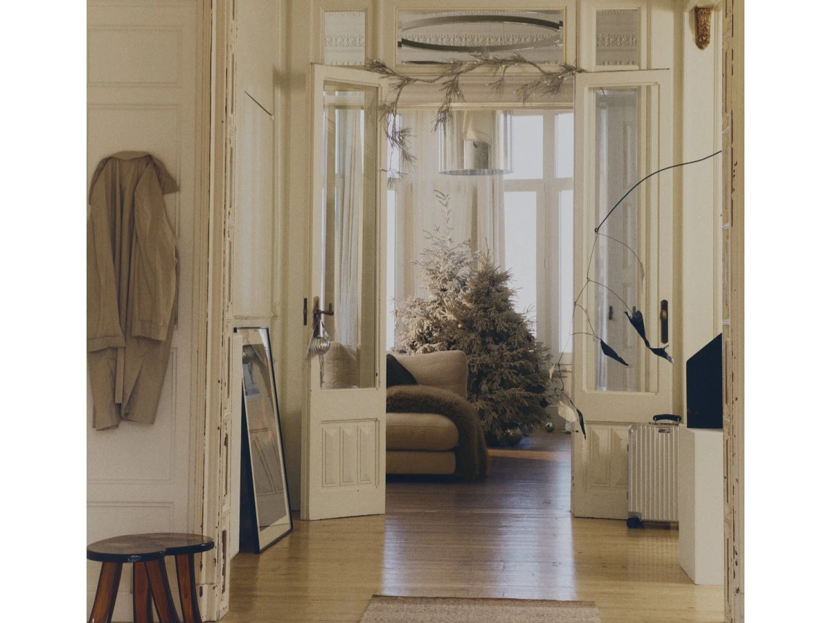 Бежевый шерстяной жаккардовый ковер Nifelia 200 x 80 см 962017  - фото 3