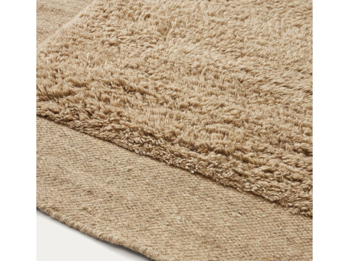 Бежевый шерстяной ковер Marely 300 x 200 см 962028  - фото 4