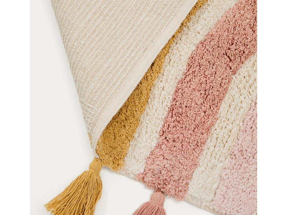 Ковер Tadea 100% хлопок разноцветная радуга 90 x 150 см 962042  - фото 4