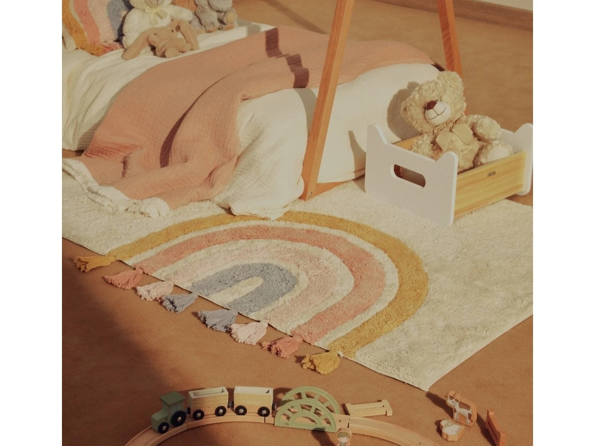 Ковер Tadea 100% хлопок разноцветная радуга 90 x 150 см 962042