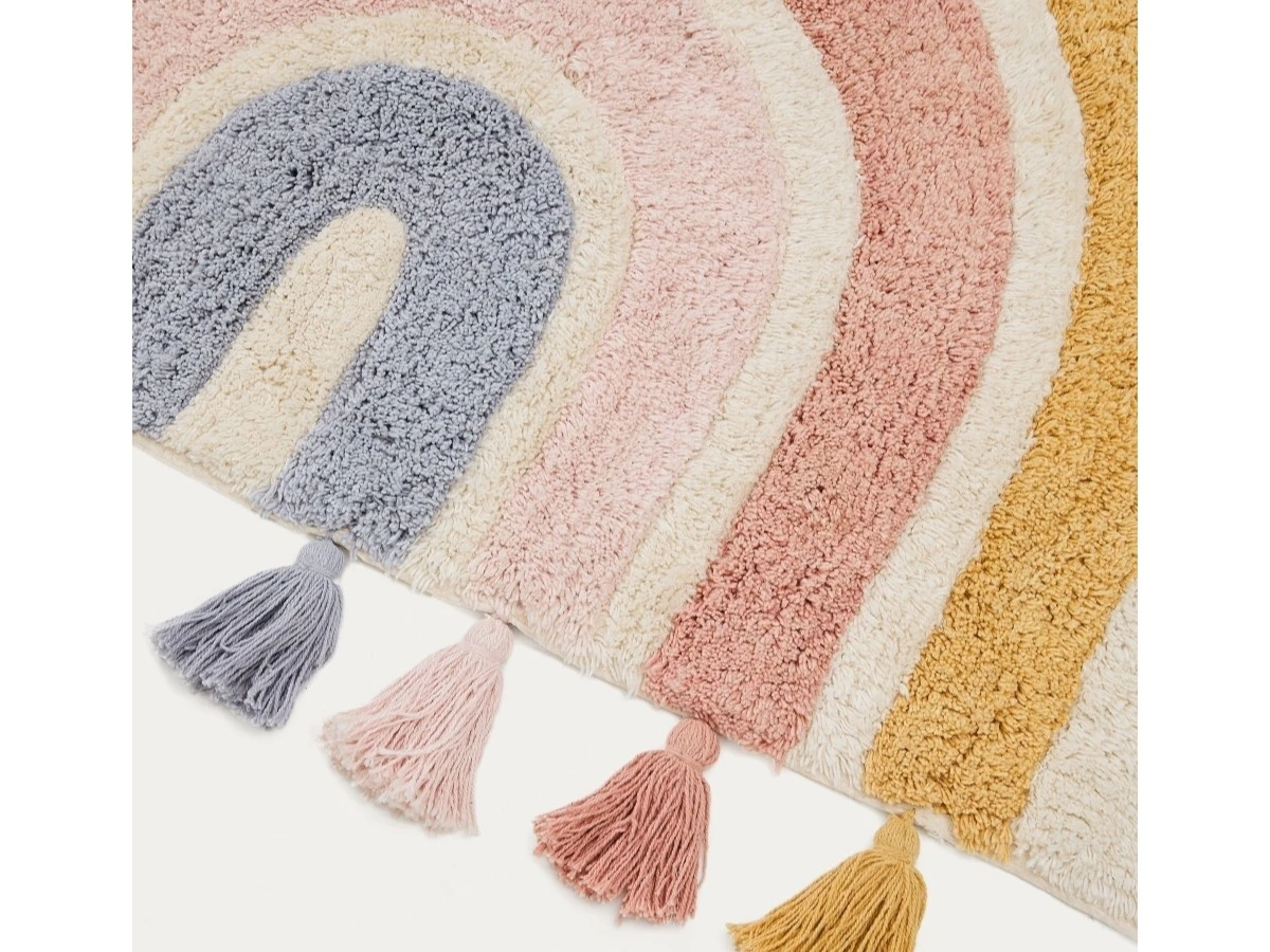 Ковер Tadea 100% хлопок разноцветная радуга 90 x 150 см 962042  - фото 3