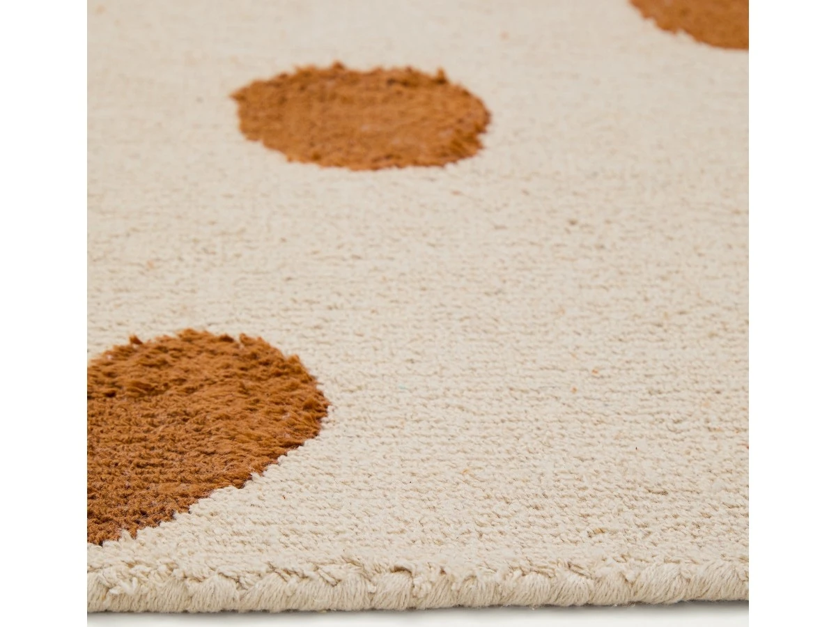 Ковер Tandani бежевый с рисунком гепарда 90 x 150 см 962063  - фото 4