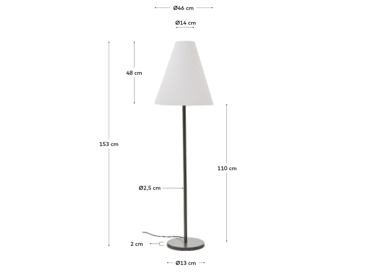 Navat Торшер с металлическим основанием зеленого 962074  - фото 5