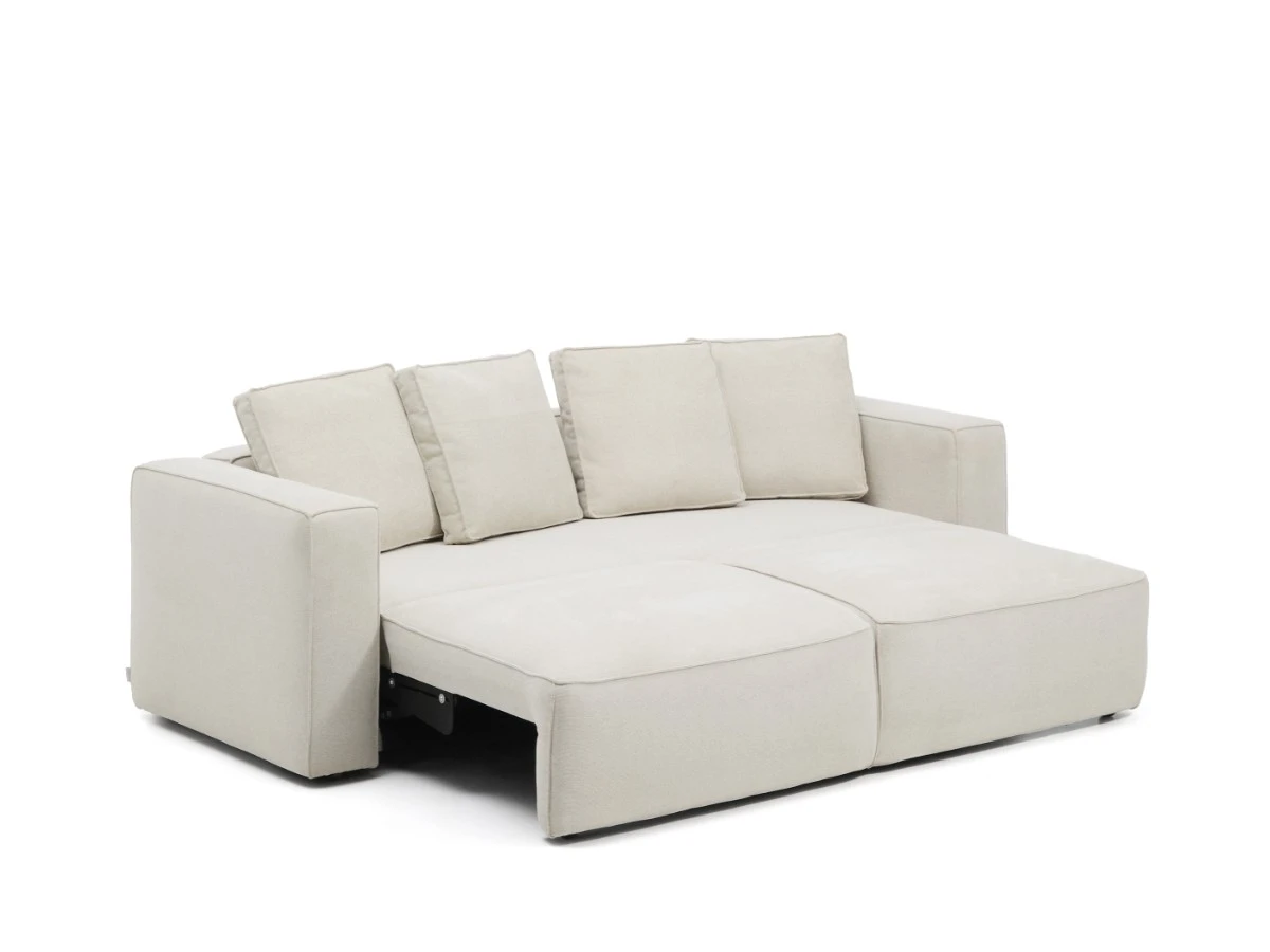 3-местный диван-кровать Marela бежевый шенилл 236 см 962094  - фото 5