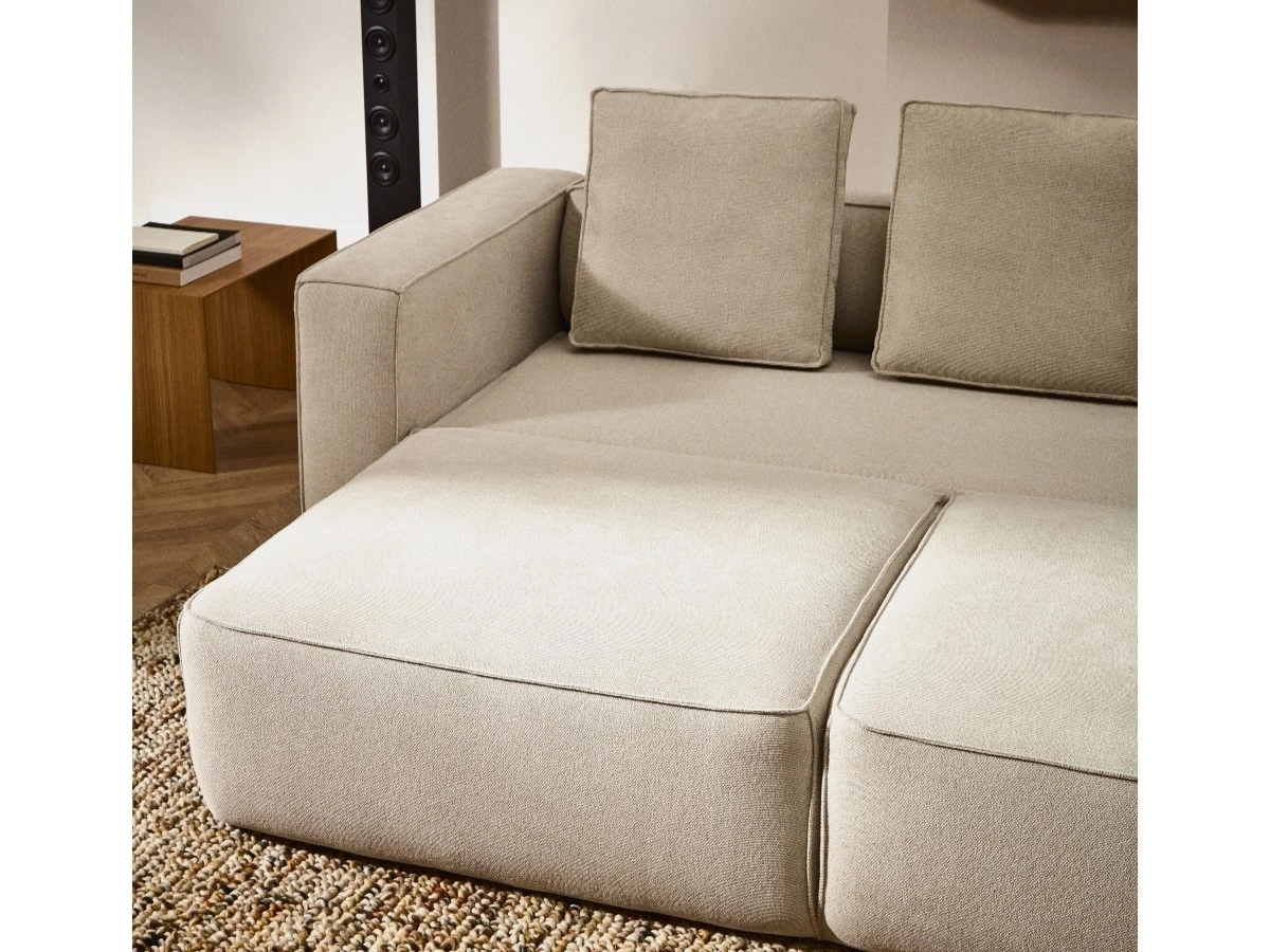 3-местный диван-кровать Marela бежевый шенилл 236 см 962094