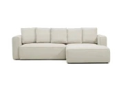 3-местный диван-кровать Marela бежевый шенилл с кушеткой справа 276 см